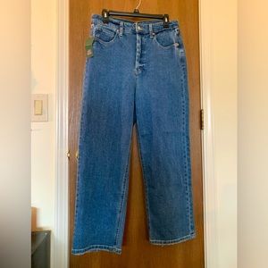 Wild Fable highest rise straight leg jeans, size 10, mid wash